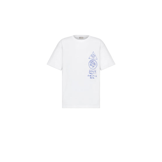 583J696B0817C089 - Men's C&S Top/Waist T-Shirt - 089 Fantaisie Fond Blanc