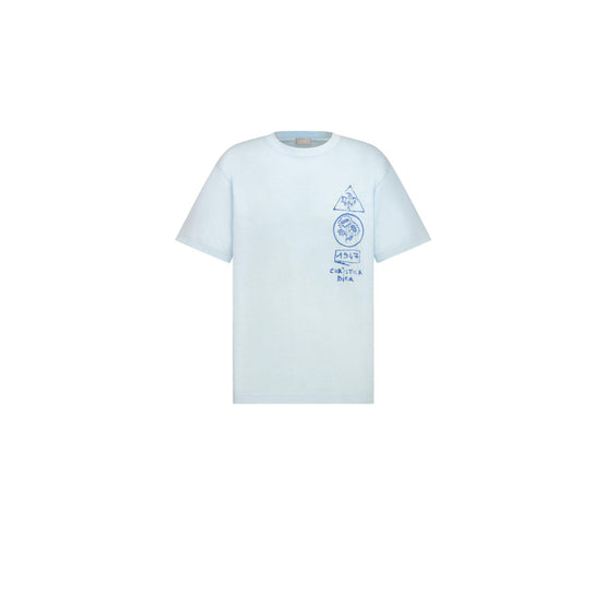 583J696B0817C589 - Men's C&S Top/Waist T-Shirt - 589 Fantaisie Fond Bleu