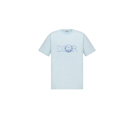 583J696C0554C585 - Dior And Hylton Nel T-Shirt, Relaxed Fit - 585 Fantaisie Fond Bleu