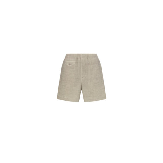 58TC144C1001C188 - Short 44Cm, Flap Ticket Pocket, Printed Effect, Rg - 188 Fantaisie Fond Beige
