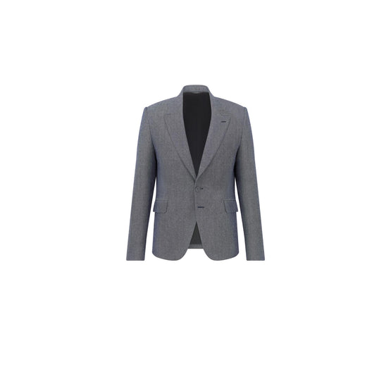 58TC201A1000C980 - Jacket 72Cm, Peak Lapel, Flap Pkts, Rounded Closure, Cl - 980 Fantaisie Fond Noir