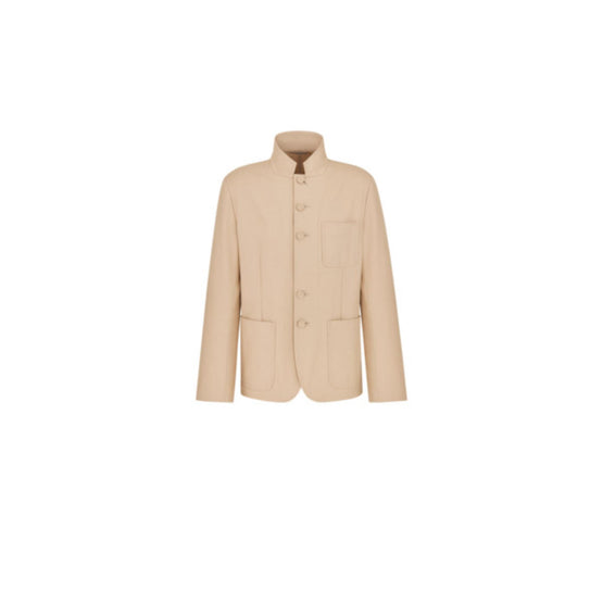58TC203A3011C100 - Officer Collar Jkt 72Cm,  Stitches,Patch Pkts,Half-Lined,Cl - 100 Beige