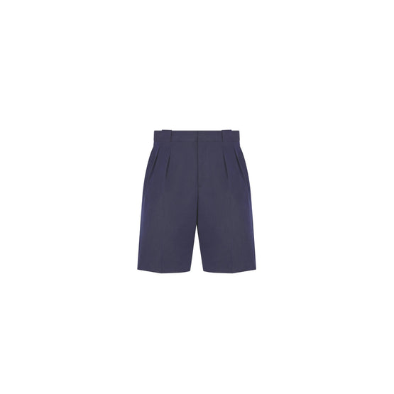 593C101A5811C540 - Bermuda Shorts With Cd Diamond Embroidery - 540 Bleu Marine