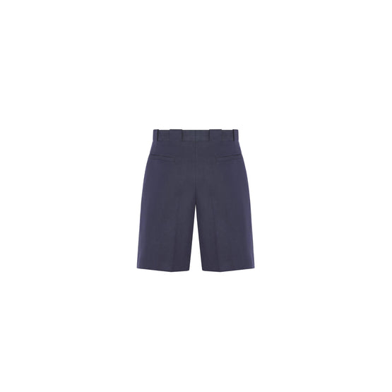 593C101A5811C540 - Bermuda Shorts With Cd Diamond Embroidery - 540 Bleu Marine