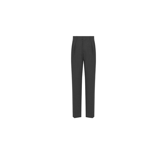 593C105A1032C889 - Pleated Pants - 889 Fantaisie Fond Gris