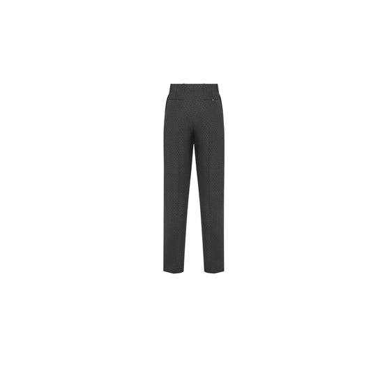593C105A1032C889 - Pleated Pants - 889 Fantaisie Fond Gris