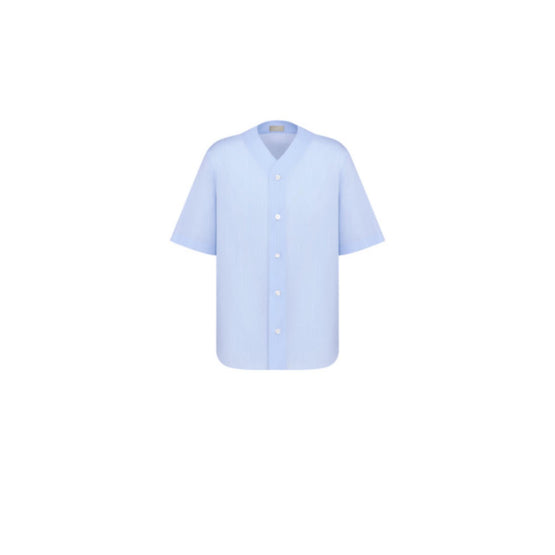 593C517A3037C575 - Short-Sleeved Baseball Shirt - 575 Bleu