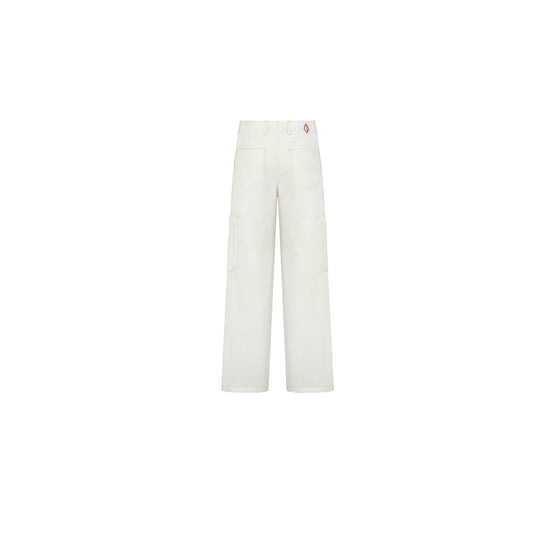 593D181A3011C030 - Cd Diamond Cargo Jeans - 030 Ecru Ivoire