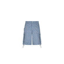 593D189A3016C585 - Dior Oblique Bermuda Cargo Shorts - 585 Fantaisie Fond Bleu