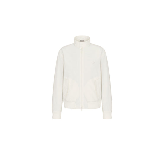 593D481A3011C080 - Cd Diamond Blouson Jacket - 080 Fantaisie Fond Blanc