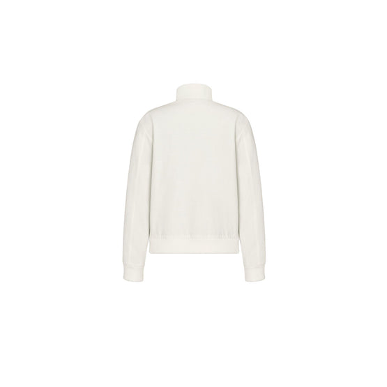 593D481A3011C080 - Cd Diamond Blouson Jacket - 080 Fantaisie Fond Blanc