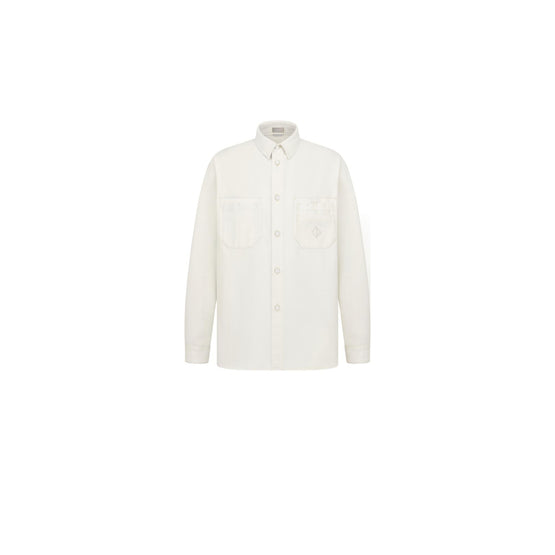 593D581A3011C080 - Cd Diamond Shirt - 080 Fantaisie Fond Blanc