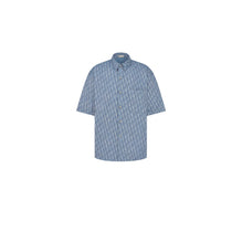 593D593A3016C585 - Dior Oblique Short-Sleeved Shirt - 585 Fantaisie Fond Bleu