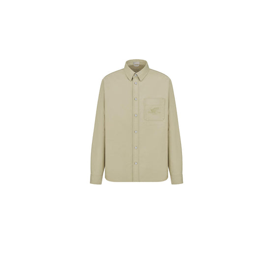 593D595A3021C181 - Christian Dior Couture Lily Of The Valley Shirt - 181 Fantaisie Fond Beige