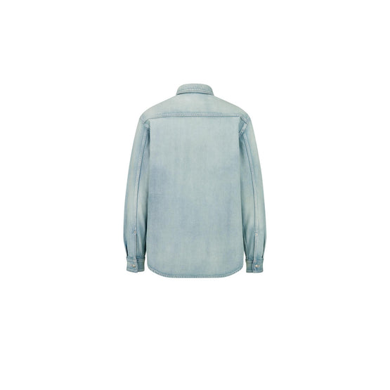 593D596A3025C580 - Christian Dior Couture Shirt - 580 Fantaisie Fond Bleu