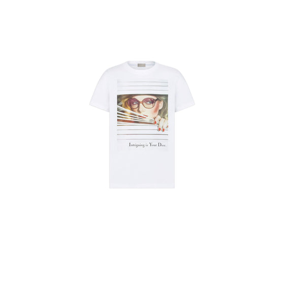 593J668G0677C089 - Dior Heritage Printed T-Shirt, Regular Fit - 089 Fantaisie Fond Blanc