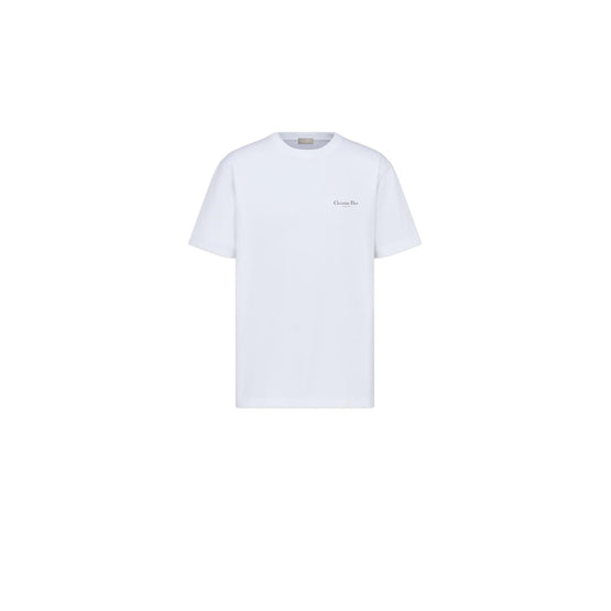 593J672A0554C089 - Christian Dior Couture Lily Of The Valley T-Shirt, Relaxed Fit - 089 Fantaisie Fond Blanc