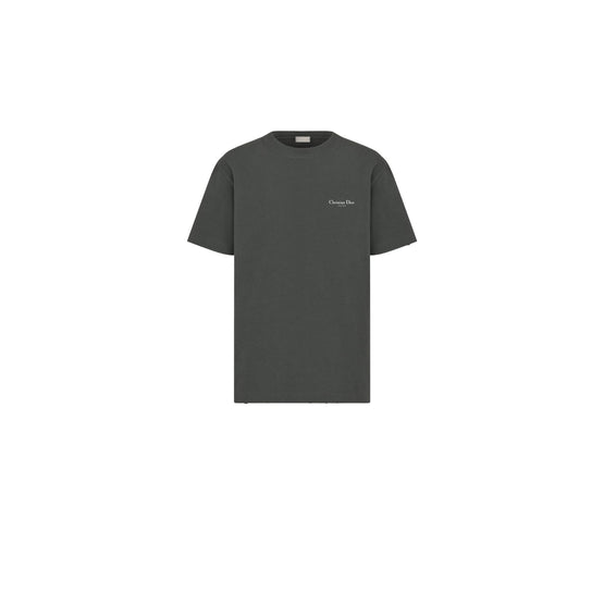 593J672B0554C980 - Christian Dior Couture Lily Of The Valley T-Shirt, Relaxed Fit - 980 Fantaisie Fond Noir