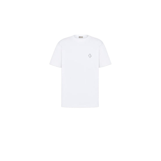 593J696A0554C080 - Cd Diamond T-Shirt, Relaxed Fit - 080 Fantaisie Fond Blanc