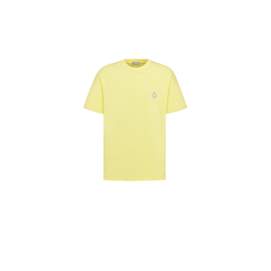 593J696A0554C280 - Cd Diamond T-Shirt, Relaxed Fit - 280Fantaisie Fond Jaune Orange