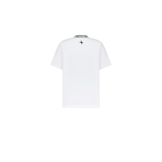 593J696C0554C085 - Dior And Lewis Hamilton T-Shirt, Relaxed Fit - 085 Fantaisie Fond Blanc