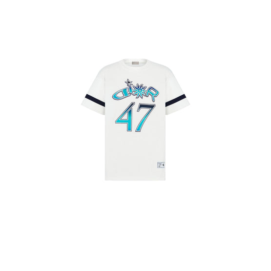 593J696N0849C085 - Dior And Lewis Hamilton T-Shirt, Relaxed Fit - 085 Fantaisie Fond Blanc