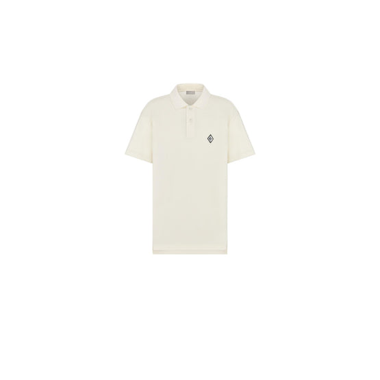 593J801A3009C020 - Cd Diamond Polo Shirt - 020 Blanc Cassé