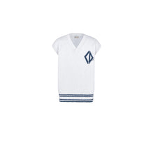 593M600A7006C085 - Cd Diamond Sweater Vest - 085 Fantaisie Fond Blanc