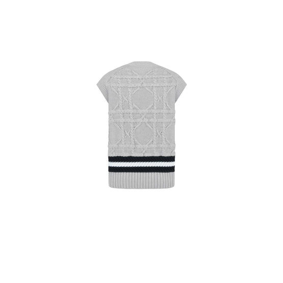 593M614A7019C880 - Dior Icons Sweater Vest - 880 Fantaisie Fond Gris