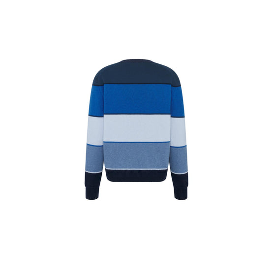 593M625A1008C585 - Cd Diamond Sweater - 585 Fantaisie Fond Bleu