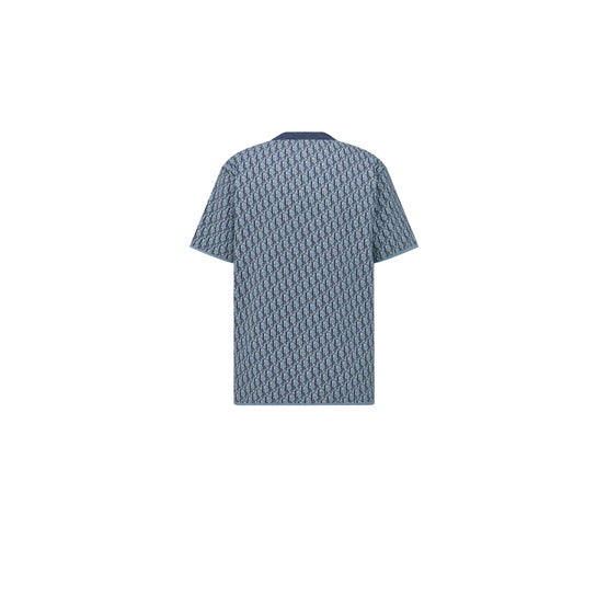 593M634A7018C585 - Dior Oblique T-Shirt, Relaxed Fit - 585 Fantaisie Fond Bleu