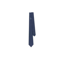 59C1047B6001C585 - Tie With Centered Dior Oblique - 585 Fantaisie Fond Bleu