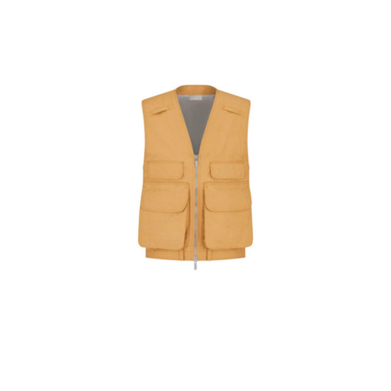 59TC671A3031C781 - Waistcoat 63Cm, Back Pocket, Cdc Embroidery - 781 Fantaisie Fond Marron
