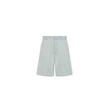 59TD186A3017C580 - Denim Bermudas 52Cm, Dior Heritage Embroidery, 35Cm - 580 Fantaisie Fond Bleu