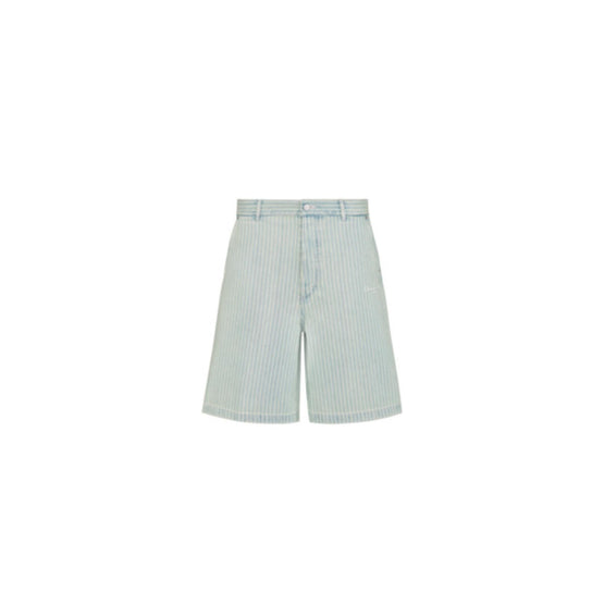 59TD186A3017C580 - Denim Bermudas 52Cm, Dior Heritage Embroidery, 35Cm - 580 Fantaisie Fond Bleu
