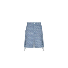 59TD189A3016C585 - Cargo Bermudas 57Cm, Dior Oblique All-Over, 36Cm - 585 Fantaisie Fond Bleu