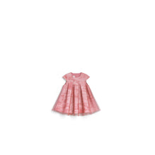 5SBH31DRSDY386 - New Born Girl's Woven Dress + Bloomers - 386 Framboise