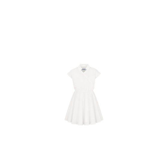 5SBM11DRS2Y013 - Kids' Flared Dress - 013 Blanc Lait