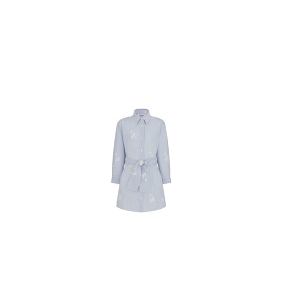 5SBM11DRSKY32B - Kids' Shirtdress - 32B Rayures Marines