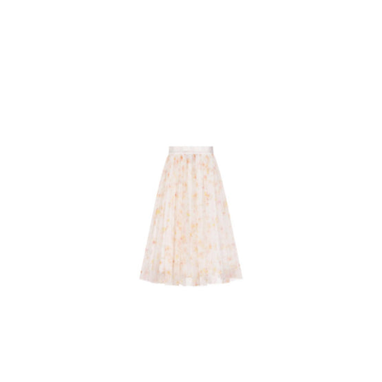 5SBM11SKT5Y44E - Kids' Long Skirt - 44E Blanc/Orange