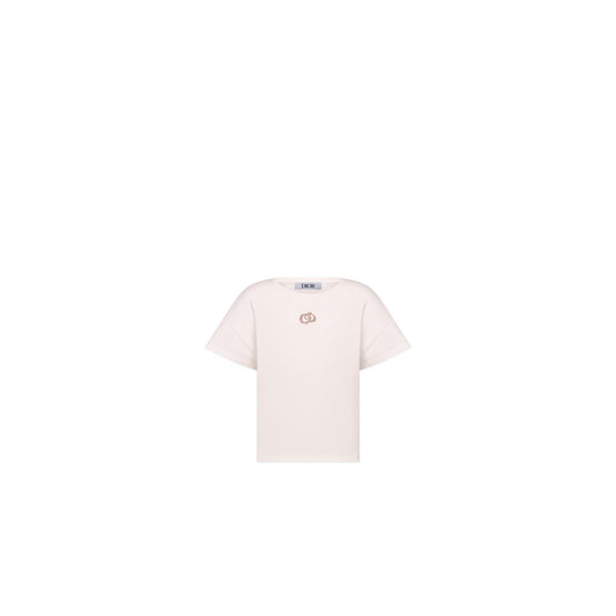 5SBM13TEEFY018 - Kid Girl's Jersey T-Shirt - 018 Blanc Vanille