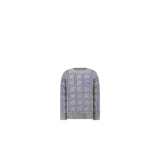 5SBM24PULKY18C - Kid Boy's Knit Sweater - 18C Gris/Bleu