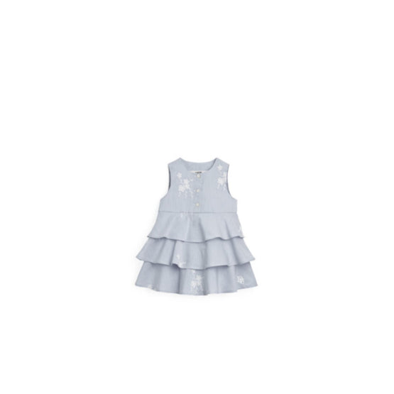 5SBM31DRSKY32B - Baby Flared Dress - 32B Rayures Marines