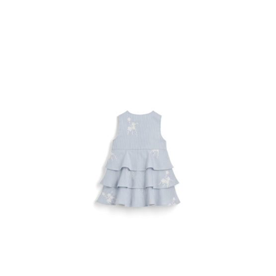 5SBM31DRSKY32B - Baby Flared Dress - 32B Rayures Marines