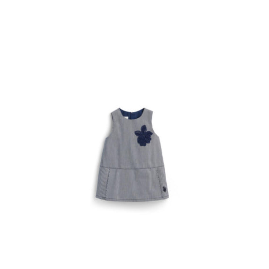 5SBM31DRSPY32B - Baby Flared Dress - 32B Rayures Marines