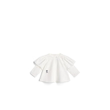 5SBM31SRTAY013 - New Born Girl's Woven Shirt - 013 Blanc Lait