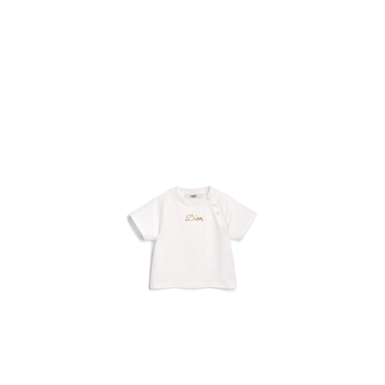5SBM33TEEAY013 - New Born Girl's Jersey T-Shirt - 013 Blanc Lait