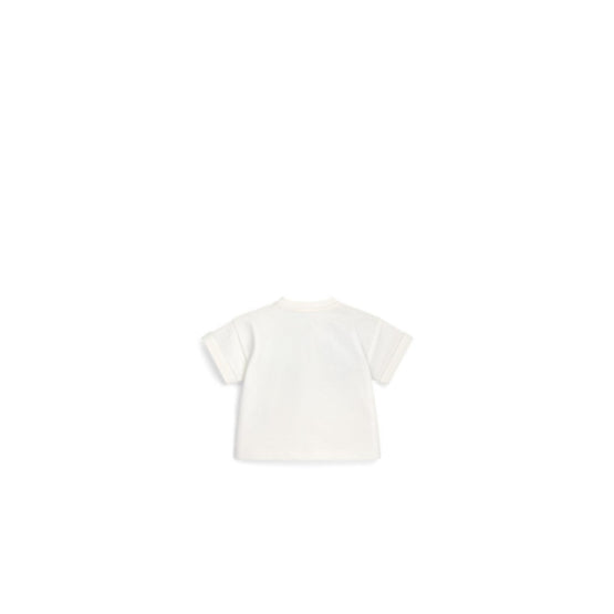 5SBM33TEELY28B - Baby T-Shirt - 28B Blanc/Bleu