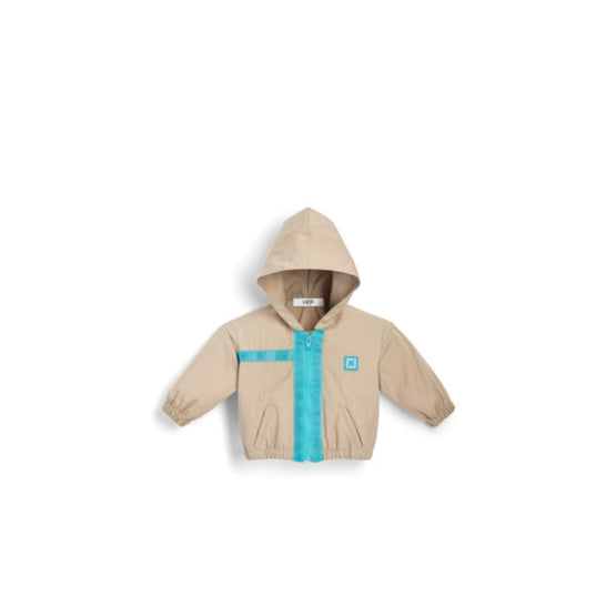 5SBM41RCTBY028 - Baby Hooded Jacket - 028 Beige