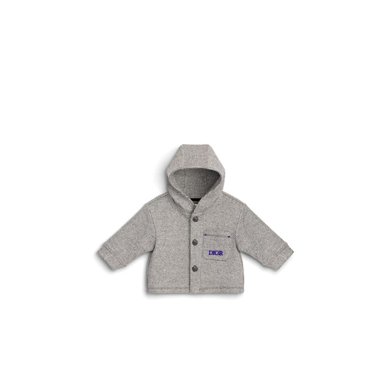 5SBM43PEAJY912 - New Born Boy's Jersey Blouson - 912 Gris